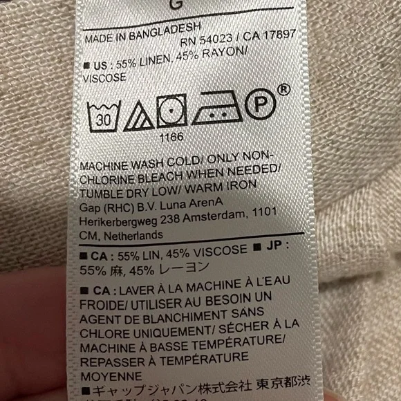 2/$25! NWOT! Banana Republic Light Tan Wide-Leg Crop Pants - Picture 6 of 9